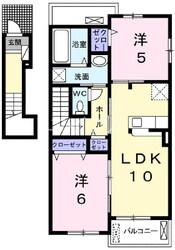 トゥジュールＢの物件間取画像